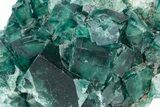 Green, Fluorescent, Cubic Fluorite Crystals - Madagascar #220715-1